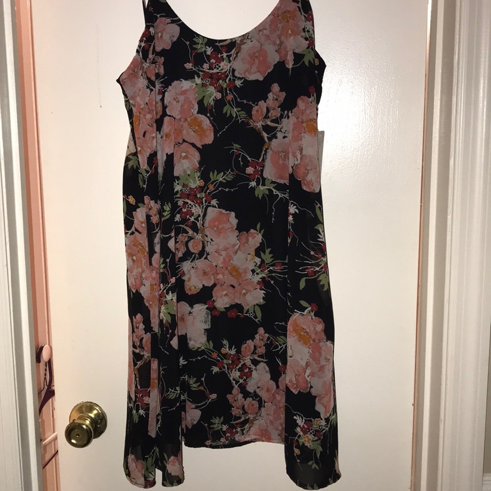 Spaghetti strap floral dress